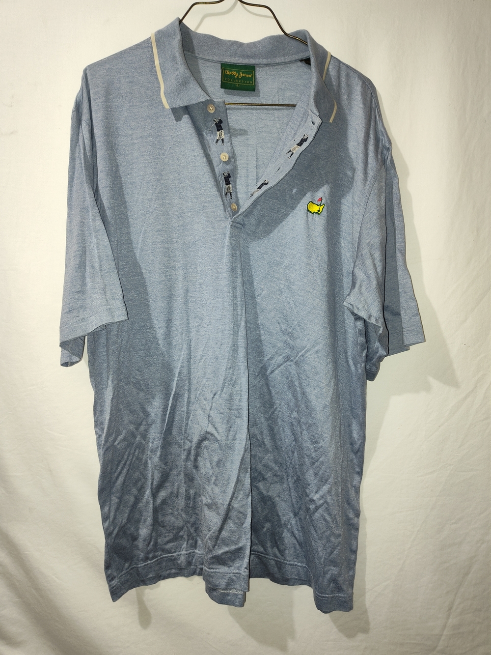 Bobby Jones Light Blue Polo with Embroidered Logo
